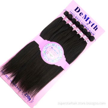 silk straight mixed hair weaves 6 pieces for one pack hair extension